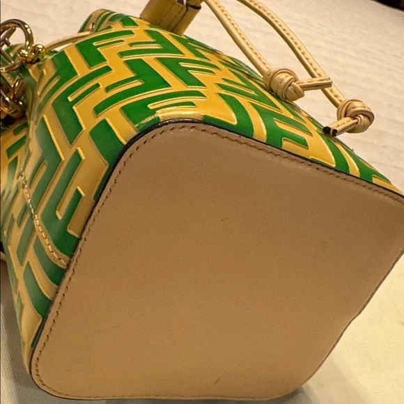 Fendi Iconic Mon Tresor Bucket Bag in Zucca Embossed Leather - Picture 9 of 16